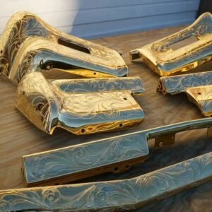 1964 Impala Front/Rear Bumpers Fully Engraved and all Gold Plated