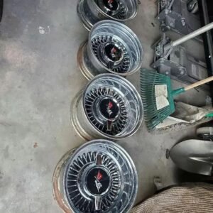 FOR SALE: 13x7 wire wheels, perfect condition show quality. Dash at