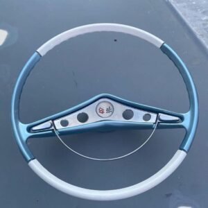 Nice 1959, 1960 Impala steering wheel. No cracks, nice paint. will fit Chevy steering columns for many years into the 90s
