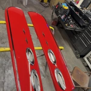 59-60 CHEVY IMPALA TURNPIKE CRUISER SKIRTS 12"x60" RESTORED